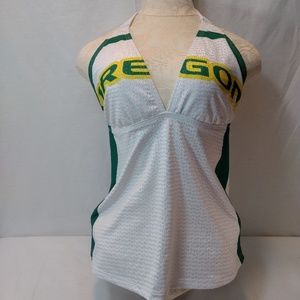 Oregon Ducks Jersey Halter Style Bathing Suit TOP